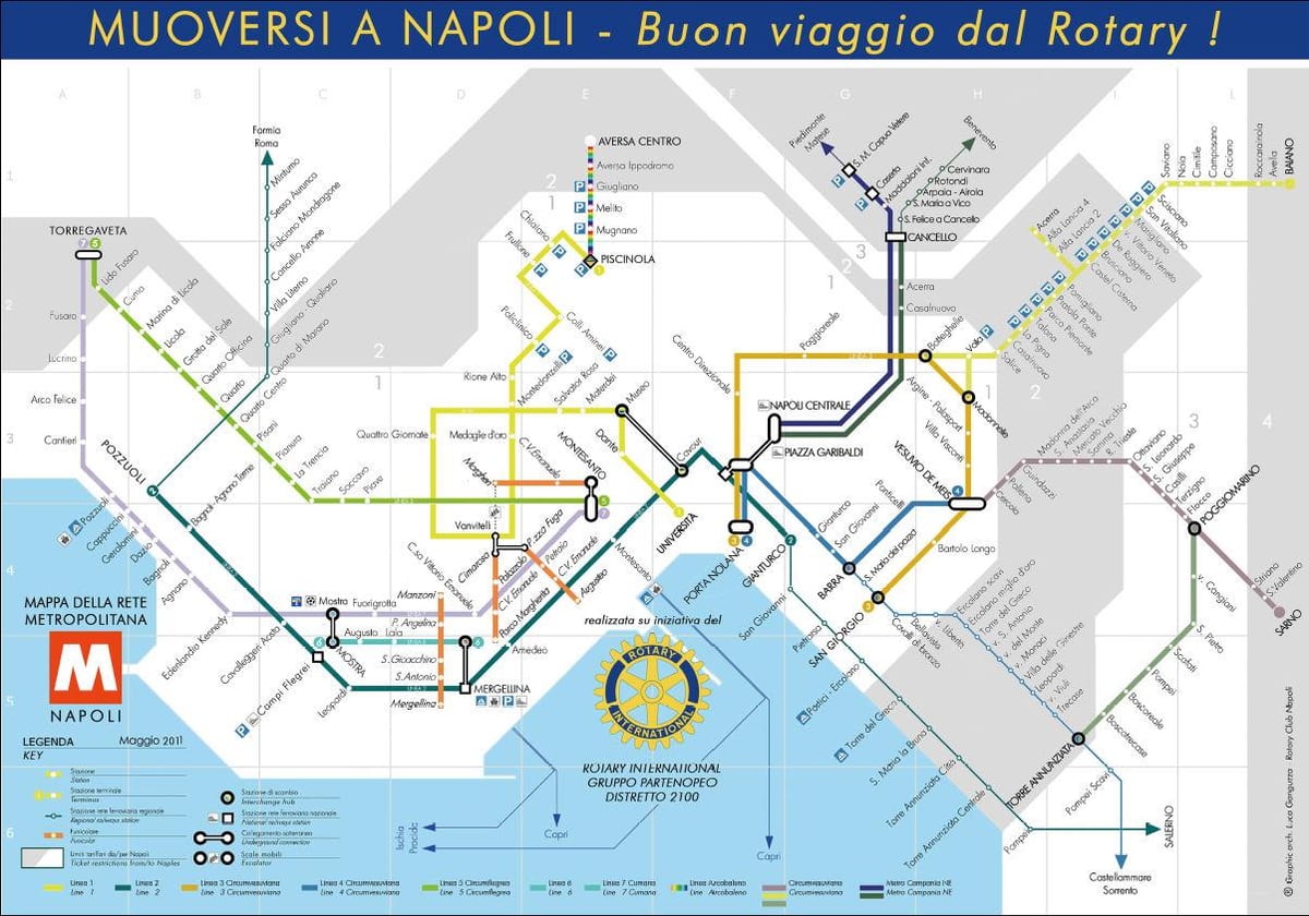 naples transportasi peta