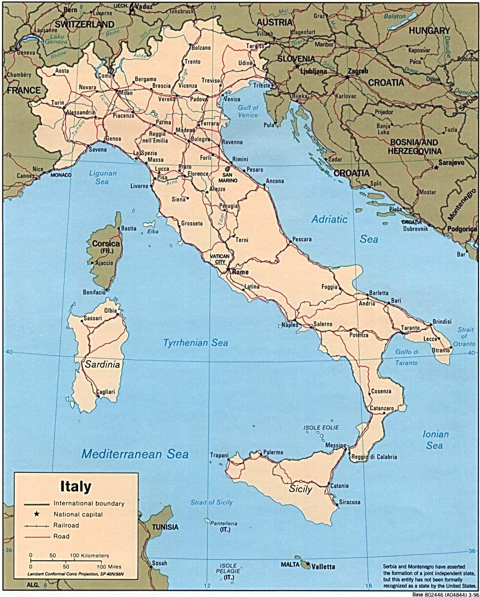 Peta dari naples dunia