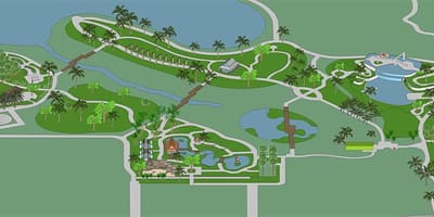 Peta kebun raya naples