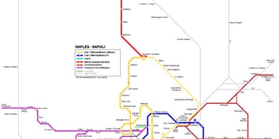 Naples bawah tanah peta