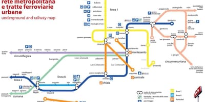 Napoli stasiun kereta api peta