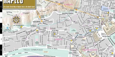 Street map of naples, italia