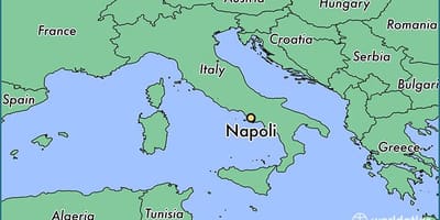 Peta dari napoli italia
